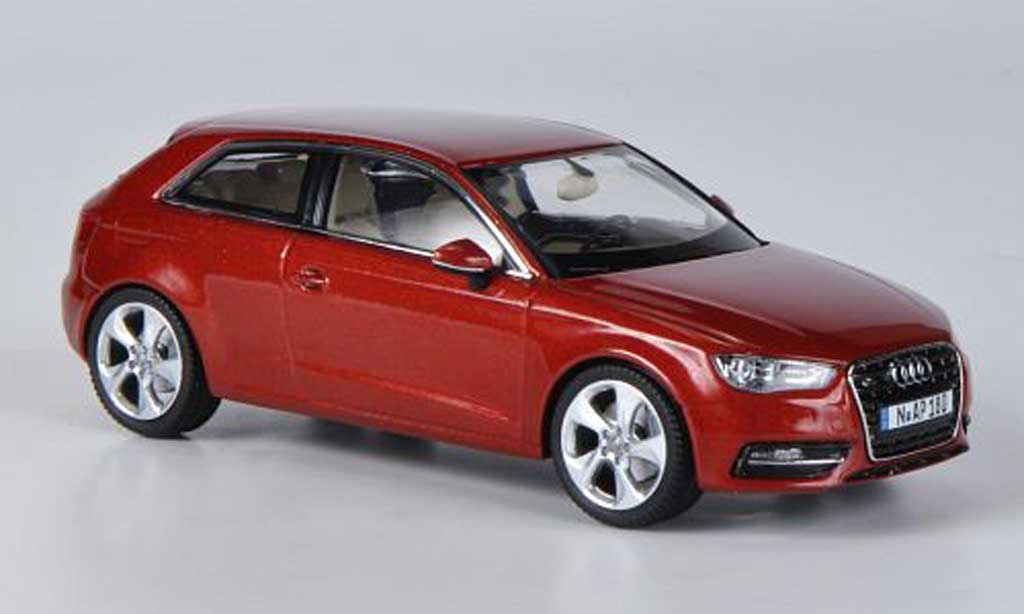 Audi A3 1/43 Schuco rosso 2012 modellino in miniatura