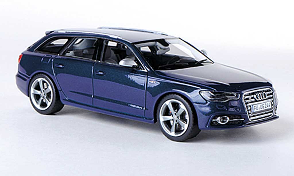 Audi S6 1/43 Schuco Avant (C7) blu 2012 modellino in miniatura