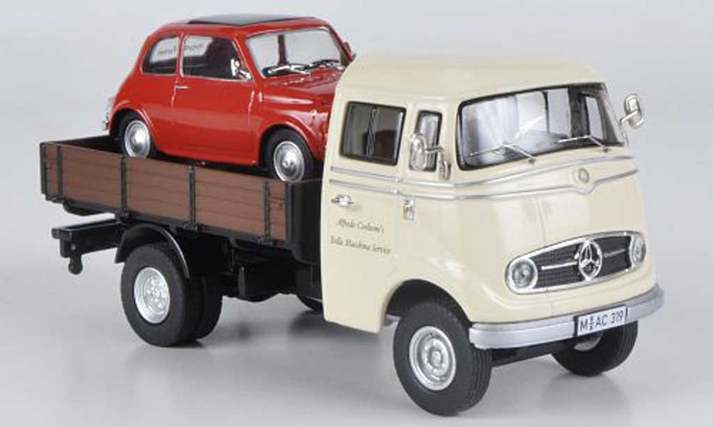 Mercedes L319 1/43 Premium ClassiXXs Fiat 500 Bella Macchina Service modellino in miniatura