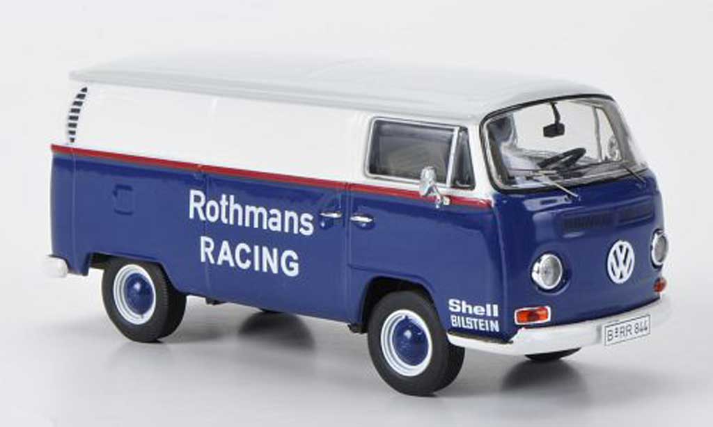 Volkswagen T2 A 1/43 Premium ClassiXXs A Kasten rossohmans Racing bianco/blu/grigio modellino in miniatura