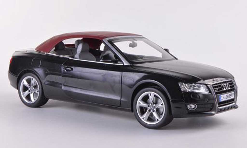 Audi A5 1/18 Norev Cabriolet nero 2009 modellino in miniatura