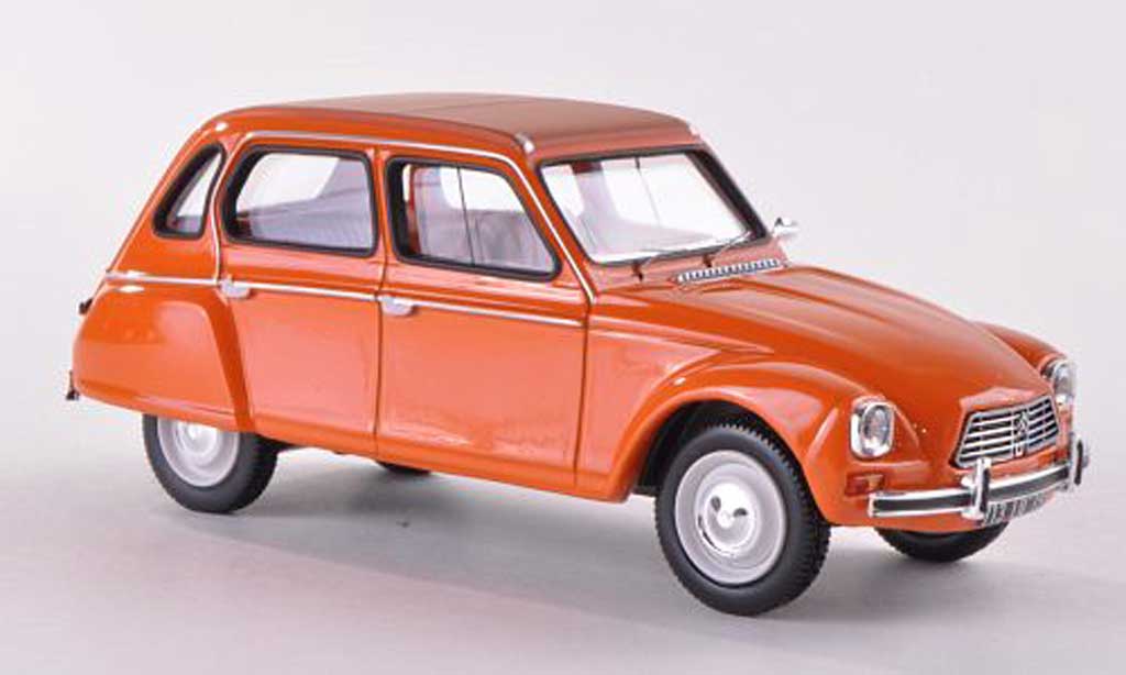 Citroen Dyane 1/43 Norev orange 1974 modellino in miniatura