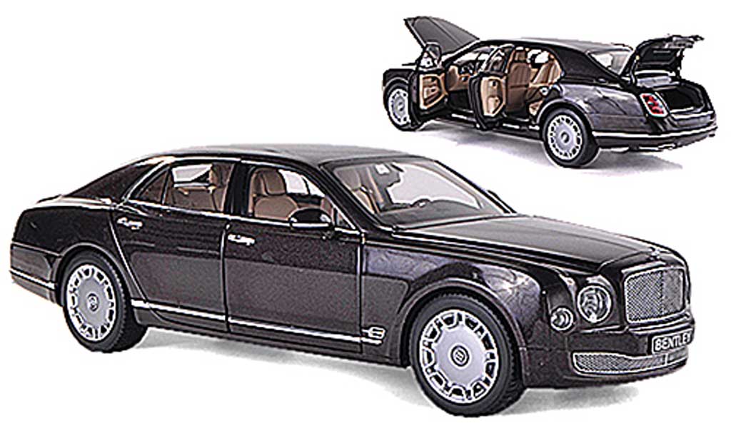 Bentley Mulsanne 2010 1/18 Minichamps 2010 marroneee LHD modellino in miniatura