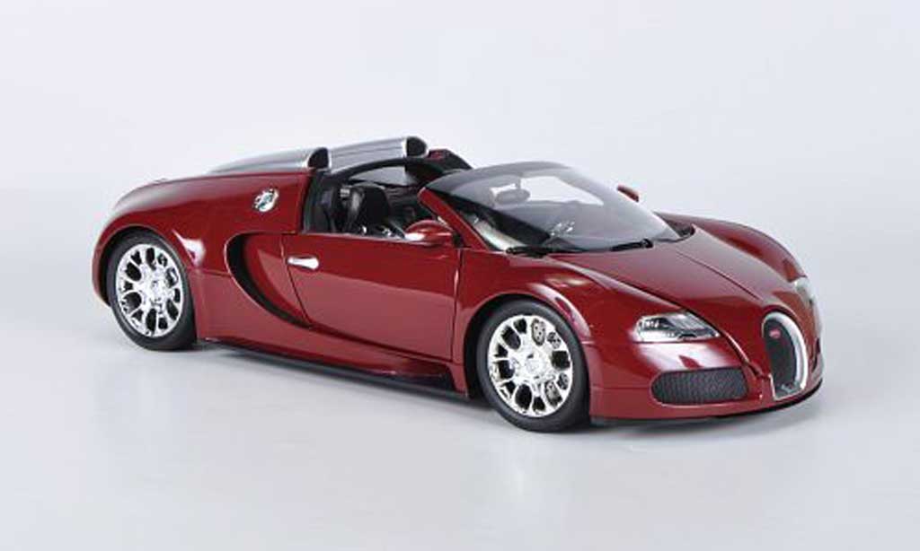 Bugatti Veyron Grand Sport 1/18 Minichamps Grand Sport rosso 2010 modellino in miniatura