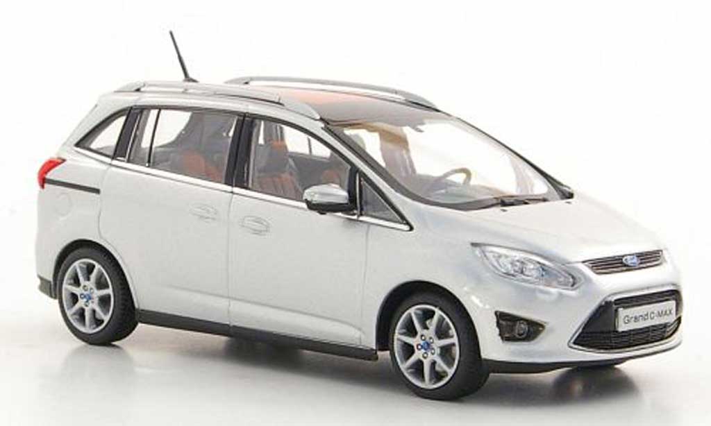Ford Granada 1/43 Minichamps Grand C-Max grigio 2010 modellino in miniatura