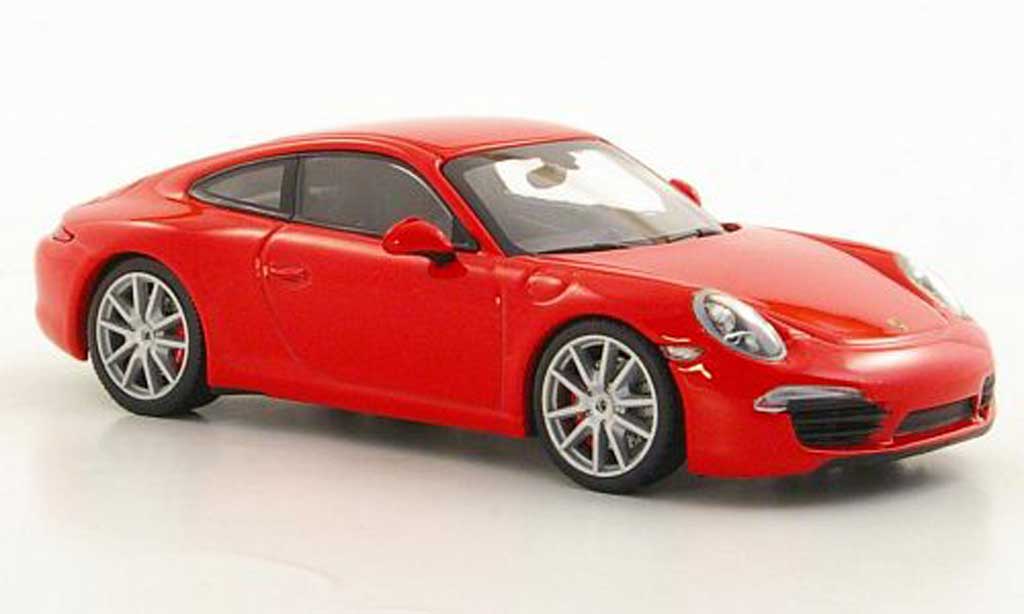 Porsche 991 S 1/43 Minichamps Carrera S rosso 2012 modellino in miniatura