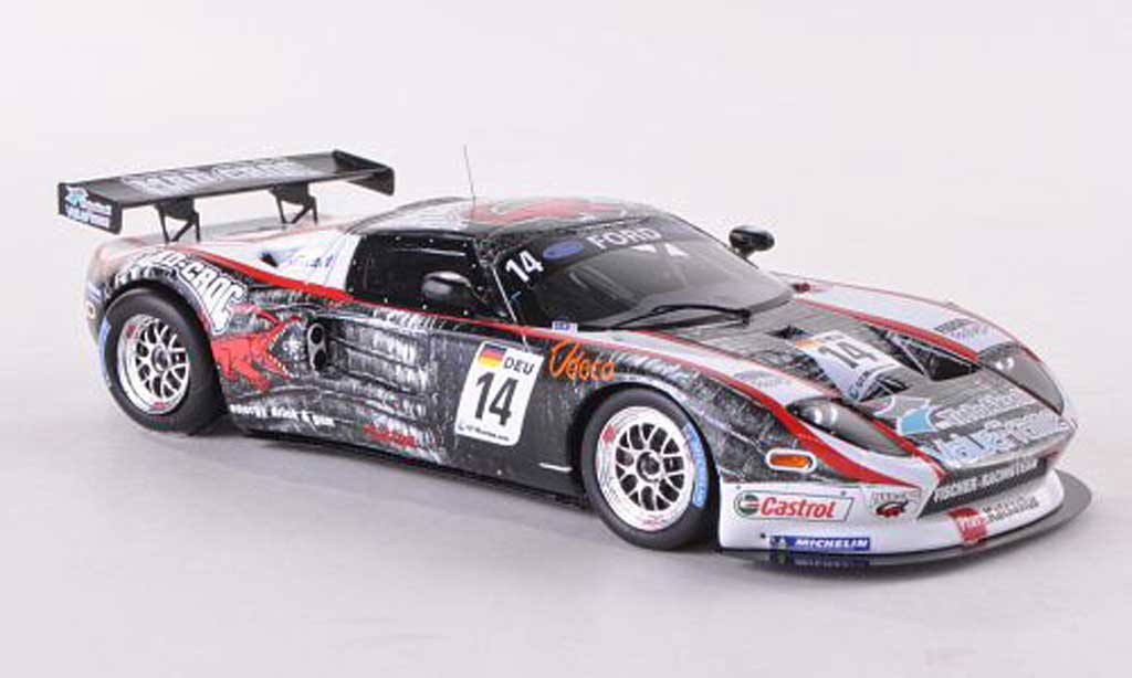 Ford GT 1/43 Minichamps 3 No.14 Fischer Racing Team FIA 3 EM Brunn 2010 M.Eskelinen/C.Nygaard modellino in miniatura