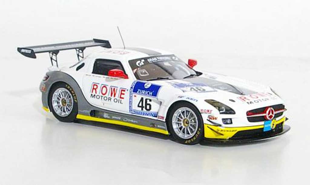 Mercedes SLS 1/43 Minichamps AMG GT3 No.46 Rowe Racing 24h Nurburgring 2011 modellino in miniatura