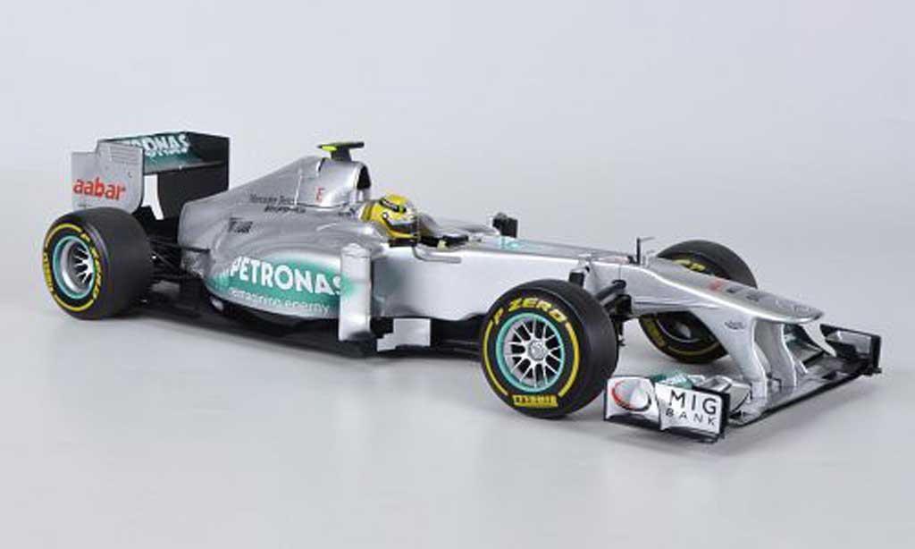 Mercedes F1 1/18 Minichamps AMG Team No.8 Petronas N.Rosberg Showcar 2012 modellino in miniatura