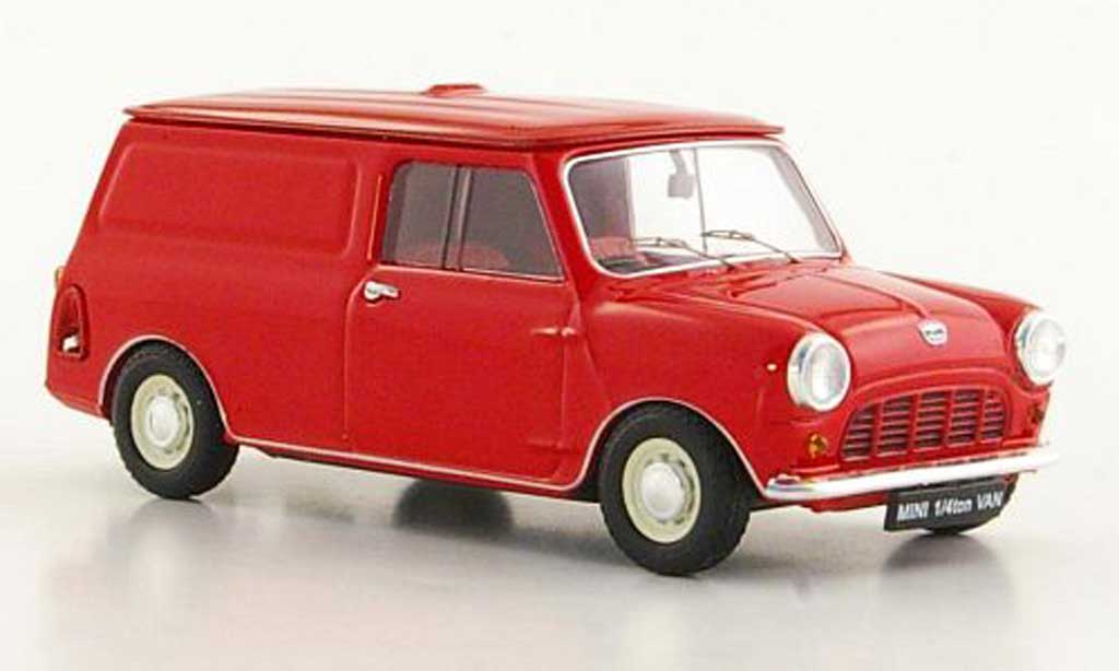 Austin Mini Van 1/43 Ebbro 1/4 ton rosso RHD modellino in miniatura