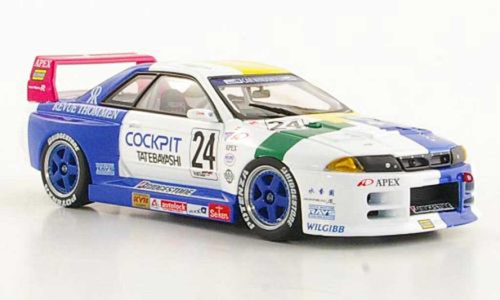 Nissan Skyline R32 1/43 Ebbro R32 GT-R No.24 Cockpit Tatebayashi JGTC 1994 modellino in miniatura