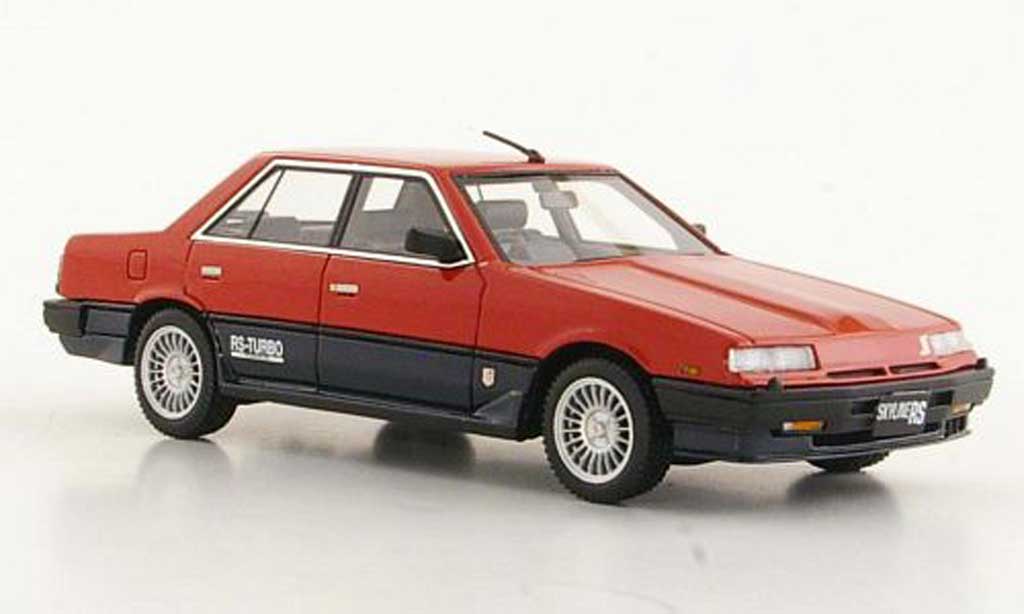 Nissan Skyline 2000 1/43 Hi Story 2000 Sedan Turbo -X rosso/blu RHD 1984 modellino in miniatura