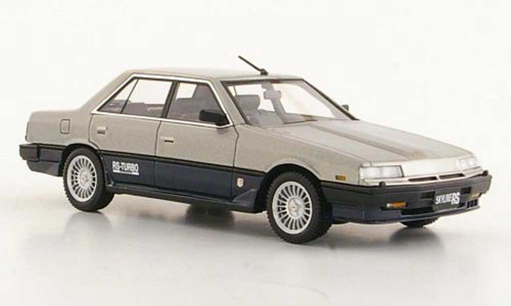 Nissan Skyline 2000 1/43 Hi Story 2000 Sedan Turbo -X grigio grigio/blu RHD 1984 modellino in miniatura