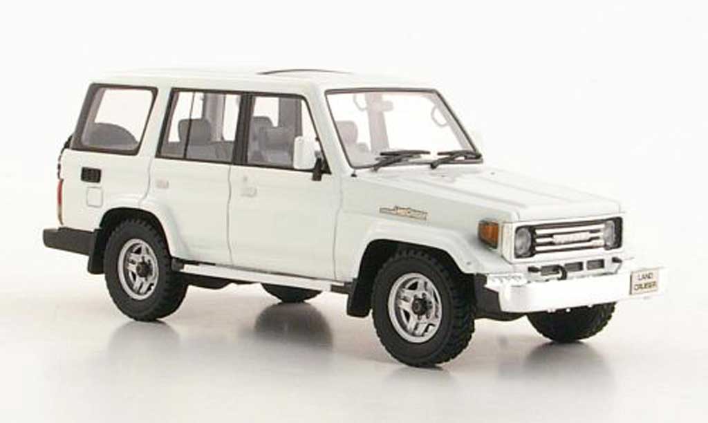 Toyota Land Cruiser 1/43 Hi Story 70 bianco RHD 1990 modellino in miniatura