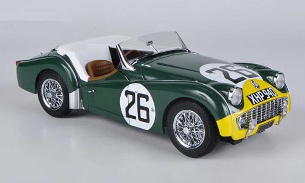 Triumph TR3 S 1/18 Kyosho S No.26 24h Le Mans 1959 modellino in miniatura
