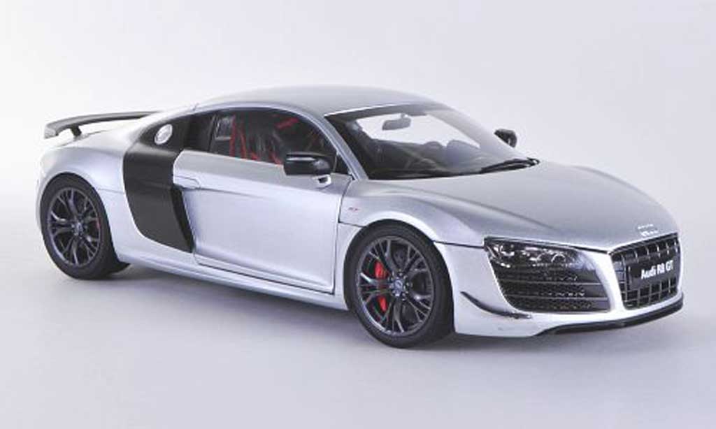 Audi R8 GT 1/18 Kyosho GT grigio/carbon 2012 modellino in miniatura