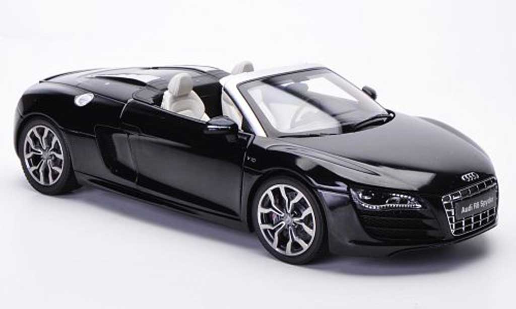 Audi R8 Spyder 1/18 Kyosho Spyder phantom nero modellino in miniatura