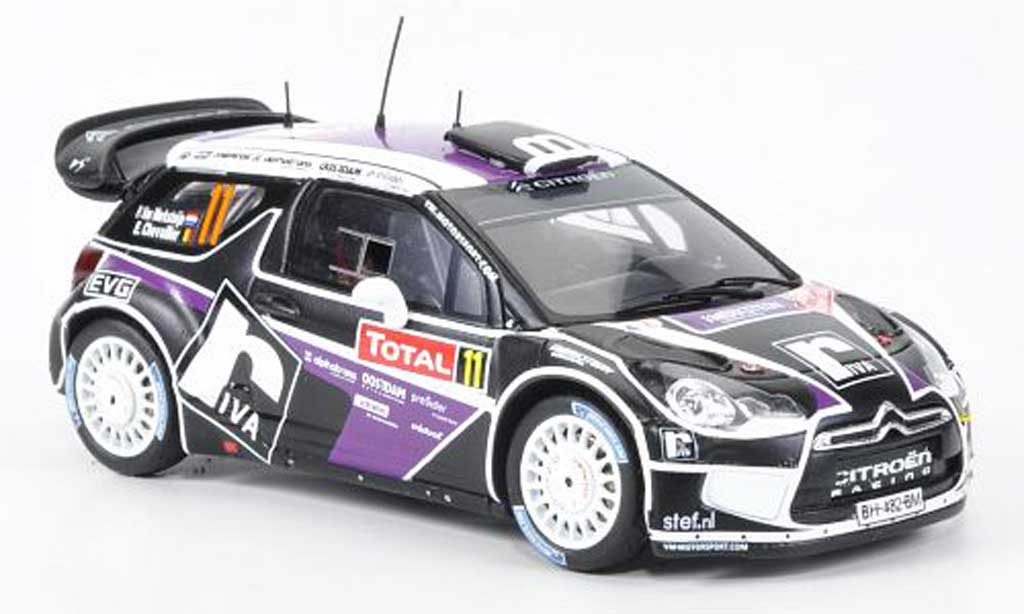 DS Automobiles DS3 WRC 2012 1/43 Spark WRC 2012 No.11 P.Van Merksteijn/E.Chevaillier Rally Monte Carlo modellino in miniatura