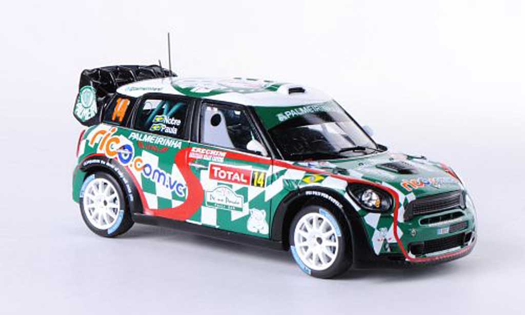 Mini Cooper WRC 1/43 Spark WRC Works No.14 Palmerinha Rallye Monte Carlo 2012 P.Nobre/E.Paula modellino in miniatura