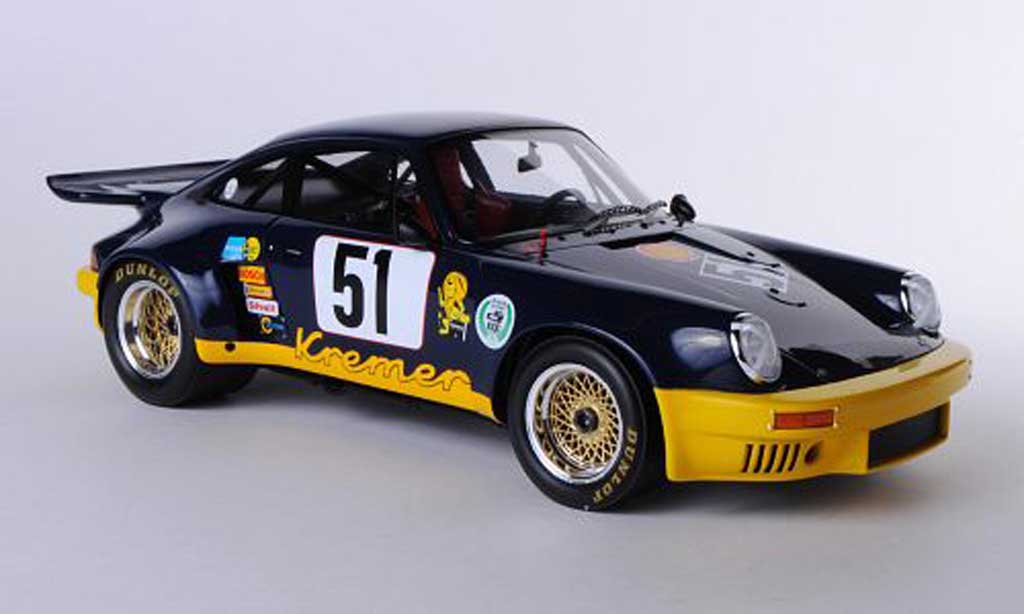 Porsche 930 RSR 1/18 Spark RSR 3.0 No.51 Kremer Racing B.Wollek 1975 modellino in miniatura