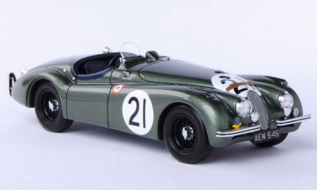 Jaguar XK 120 1/43 Spark 120 No.21 R.Lawrie / I.Waller 24h Le Mans 1951 modellino in miniatura