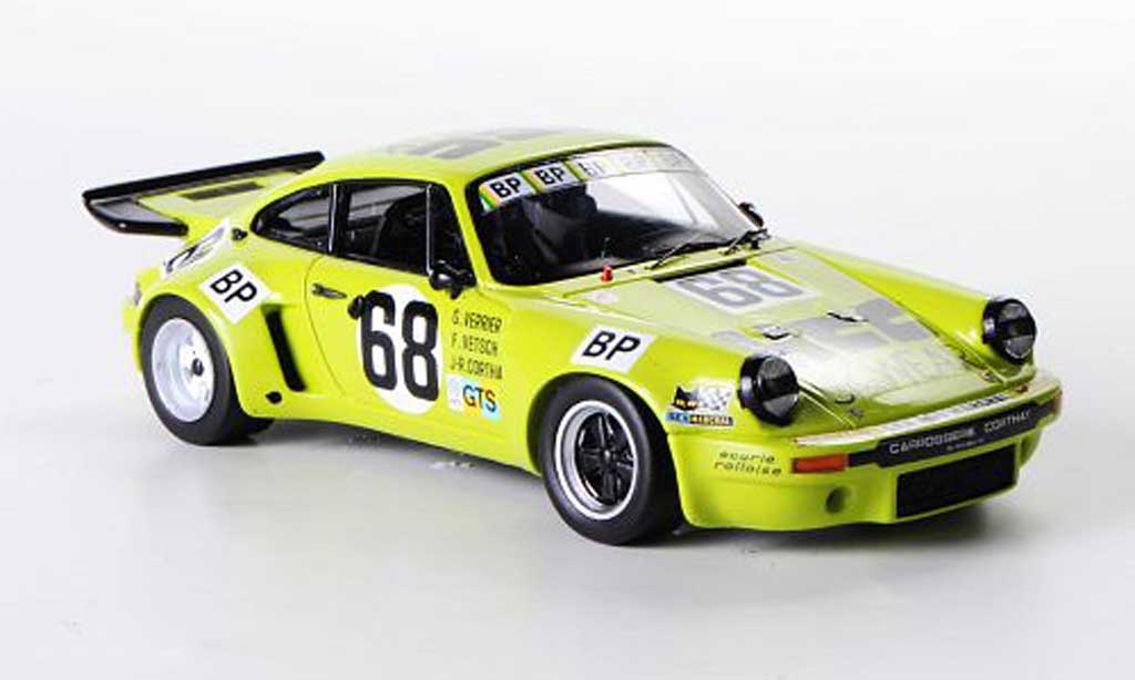 Porsche 930 1/43 Spark Carrera No.68 G.Verrier / F.Vetsch / J.-R.Corthay 24h Le Mans 1975 modellino in miniatura