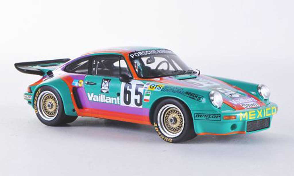 Porsche 930 RSR 1/43 Spark RSR Carrera No.65 Vaillant 24th Le Mans 1975 C.Bolanos/A.Contreras/BILLY modellino in miniatura