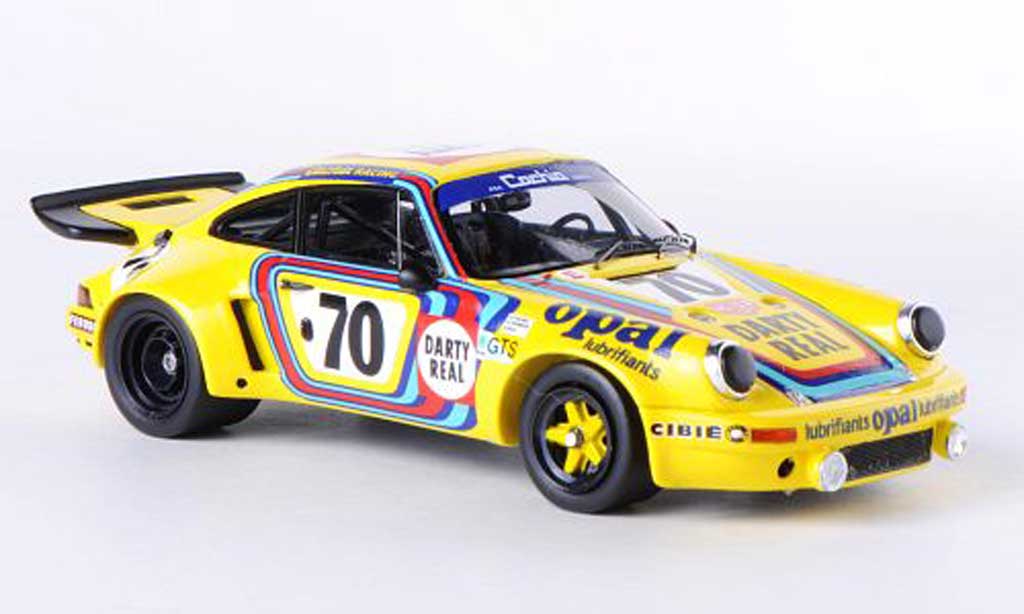 Porsche 930 1/43 Spark R No.70 Darty Real/Opal 24h Le Mans 1974 R.Touroul/H.Cachia/D.Rua modellino in miniatura