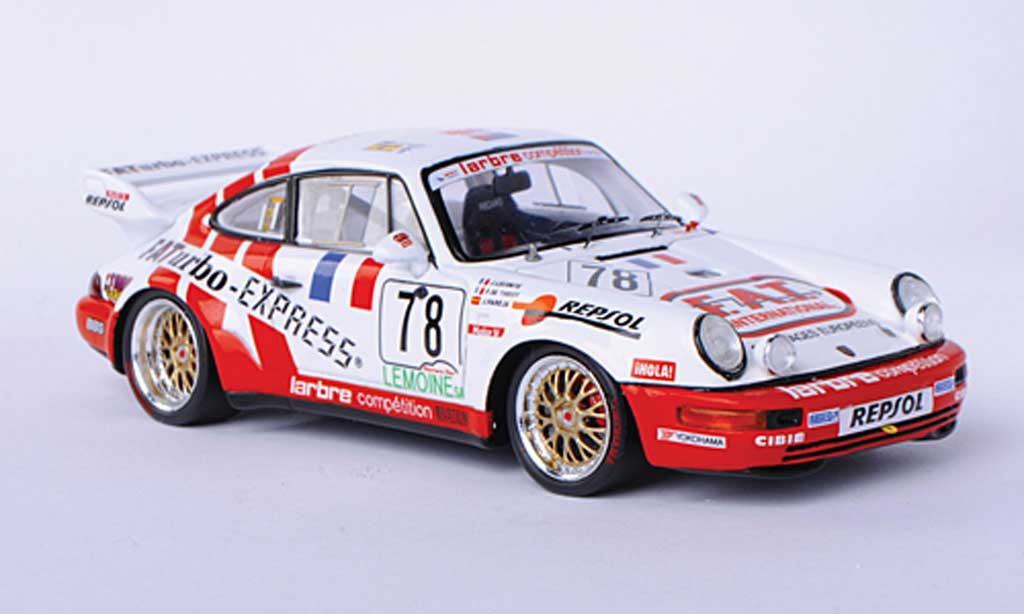 Porsche 993 1/43 Spark 964 Carrera R No.78 F.A.T. J.Leconte / P.de Thoisy / J.Pareja 24h Le Mans 1 modellino in miniatura