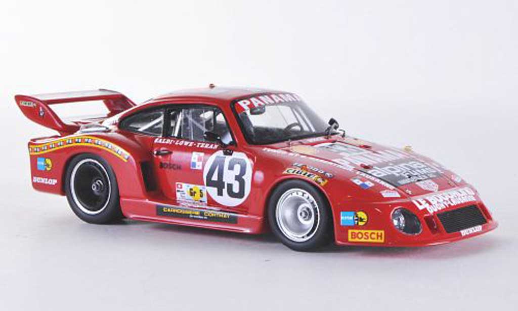 Porsche 935 1979 1/43 Spark 1979 No.43 Panama 24h Le Mans C.Haldi/R.Teran/H.Loewe modellino in miniatura