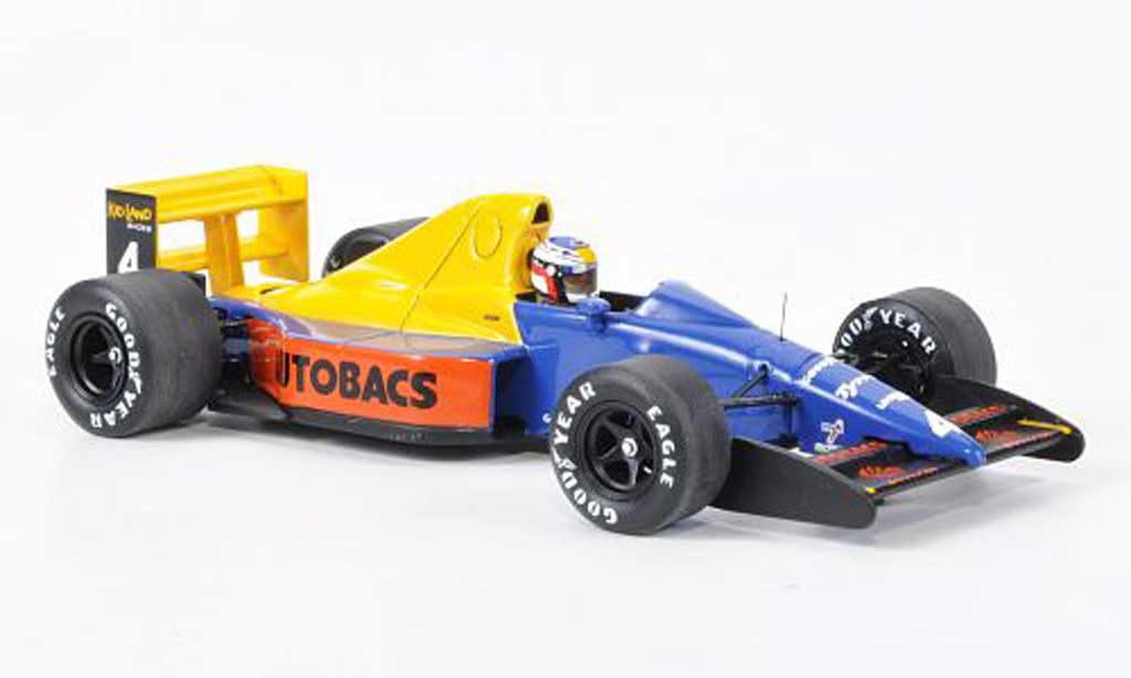 Tyrrell 018 1/43 Spark No.4 Camel J.Alesi GP Japan 1989 modellino in miniatura