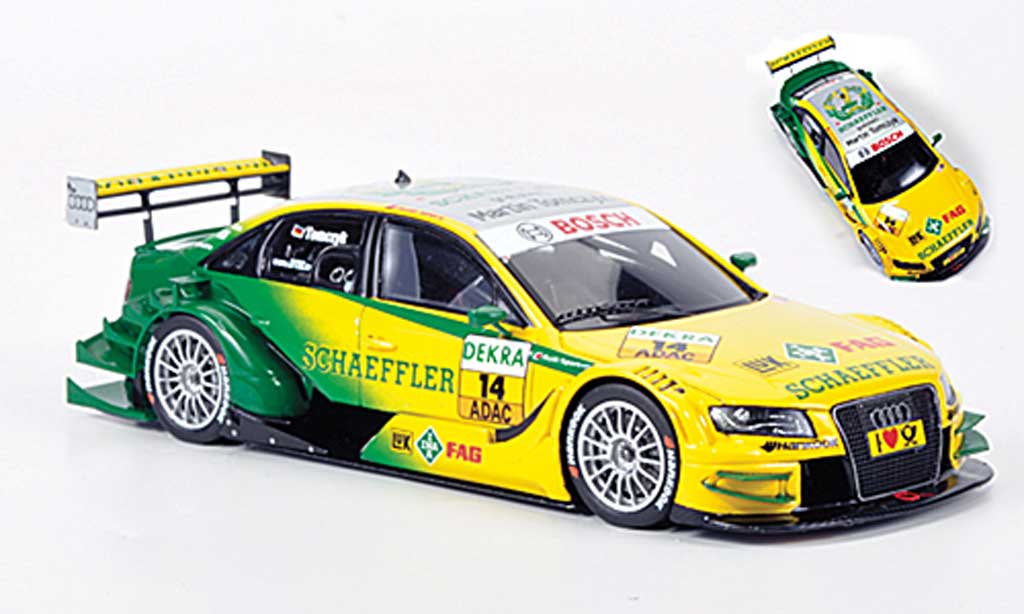Audi A4 DTM 1/43 Spark DTM No.14 Schaeffler M.Tomczyk 2011 modellino in miniatura