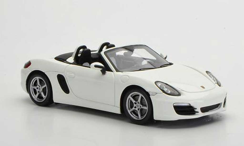 Porsche Boxster 1/43 Spark S (981) bianco 2012 modellino in miniatura