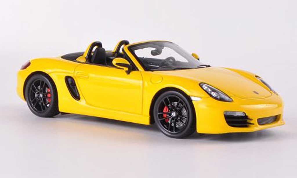 Porsche Boxster 1/43 Spark S (981) giallo 2012 modellino in miniatura