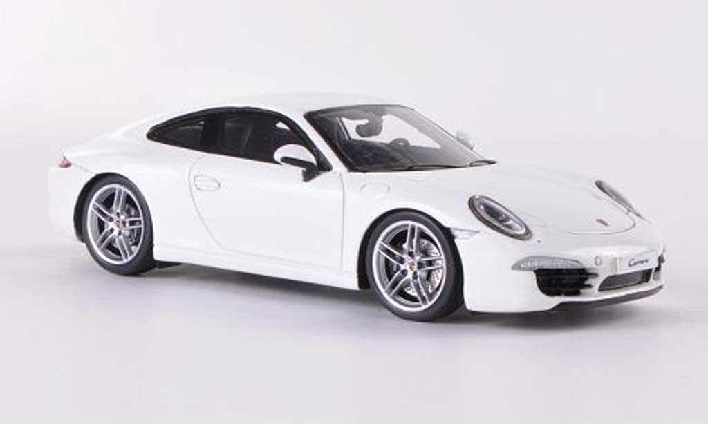 Porsche 991 Carrera 1/43 Spark Carrera bianco 2012 modellino in miniatura