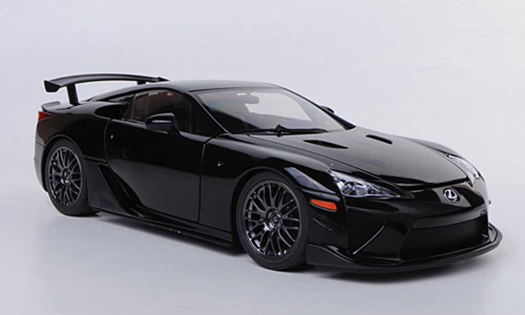Lexus LFA 1/18 Autoart Nurburgring nero 2011 modellino in miniatura