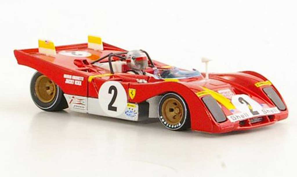 Ferrari 312 PB 1/43 Brumm PB No.2 J.Ickx / M.Andretti 6h Daytona 1972 modellino in miniatura