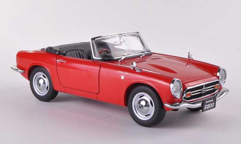 Honda S800 1/18 Autoart Roadster rosso 1966 modellino in miniatura