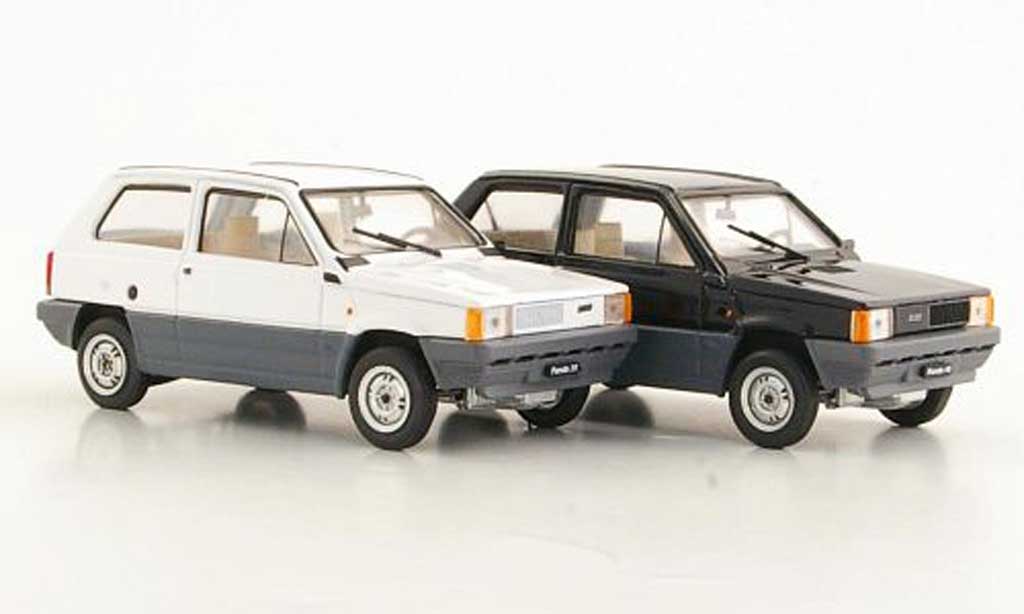 Fiat Panda 1/43 Brumm 2er-Set: 30 bianco und 45 nero 1980 modellino in miniatura