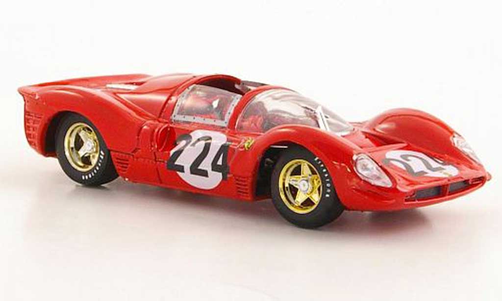 Ferrari 330 P4 1/43 Brumm P4 No.224 Vaccarella / Scarfiotti Targa Florio 1967 modellino in miniatura
