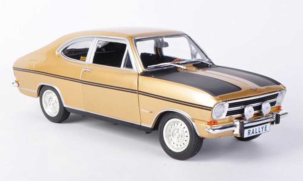 Opel Kadett B 1/18 Revell B Rallye 1900 gold/mattnero modellino in miniatura
