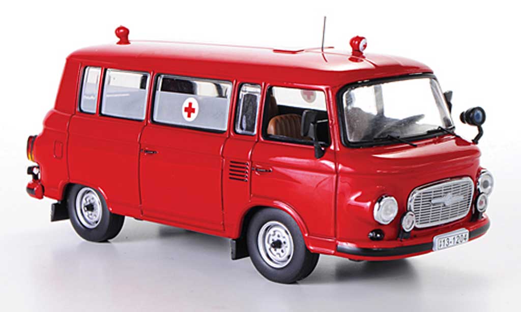 Barkas B1000 1/43 IST Models Feuerwehr 1970 modellino in miniatura