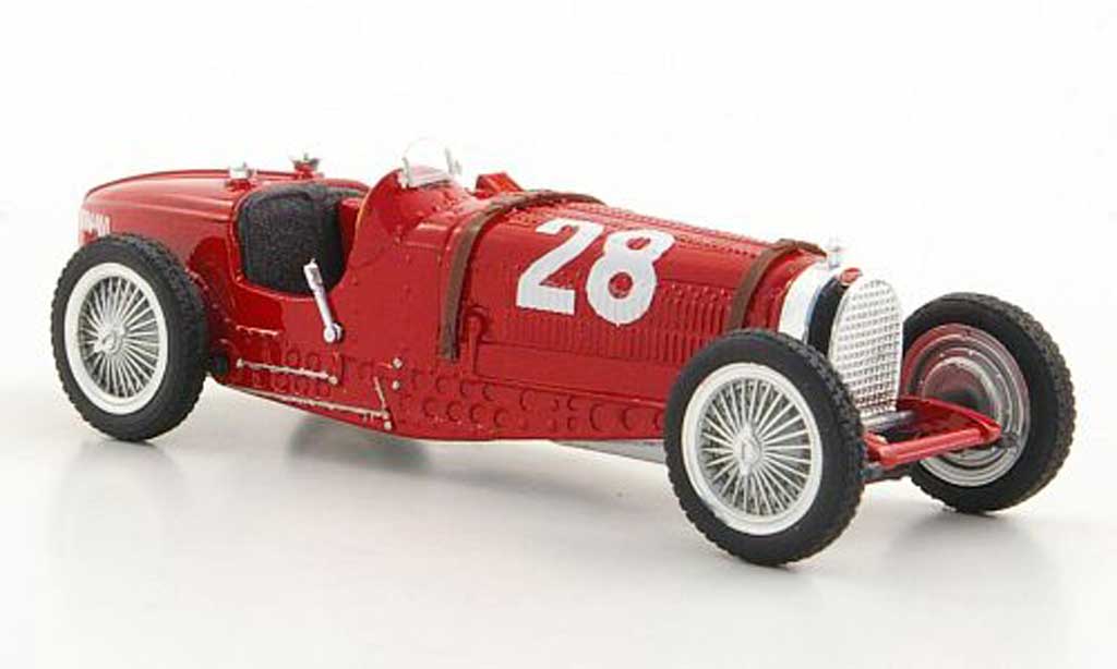 Bugatti Type 59 1/18 Brumm No.28 T.Nuvolari GP Monaco 1934 modellino in miniatura