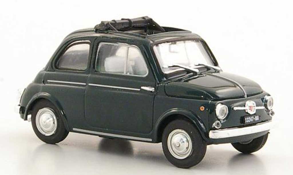 Fiat 500 D 1/43 Brumm D grun geoffnetes Faltdach 1960 modellino in miniatura
