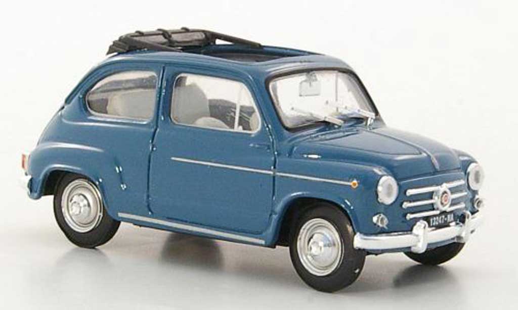 Fiat 600 1/43 Brumm D blu 1960 modellino in miniatura