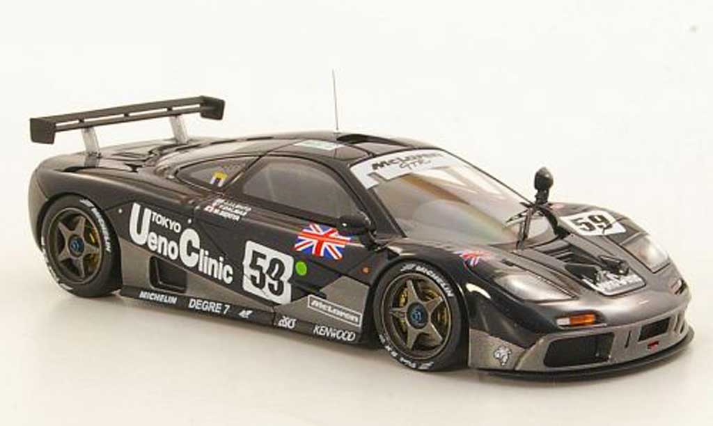 McLaren F1 1/43 HPI GTR No.59 Ueno Clinic J.J.Lehto / Y.Dalmas / M.Sekiya 24h Le Mans 1995 modellino in miniatura
