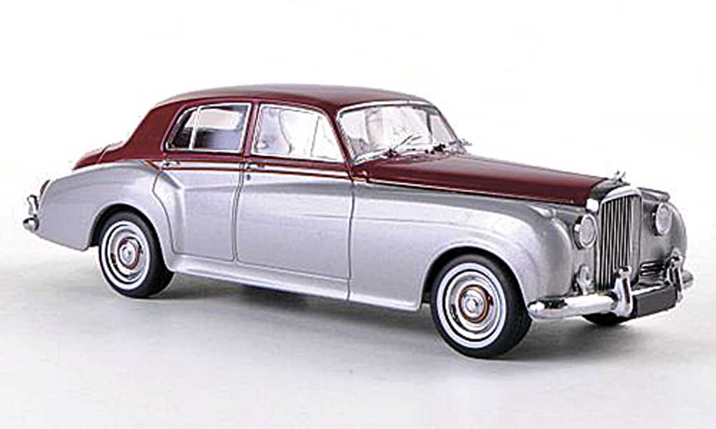 Bentley Continental S2 1/43 Minichamps S2 Standard Saloon grigio/rosso RHD Sondermodell MCW 1960 modellino in miniatura