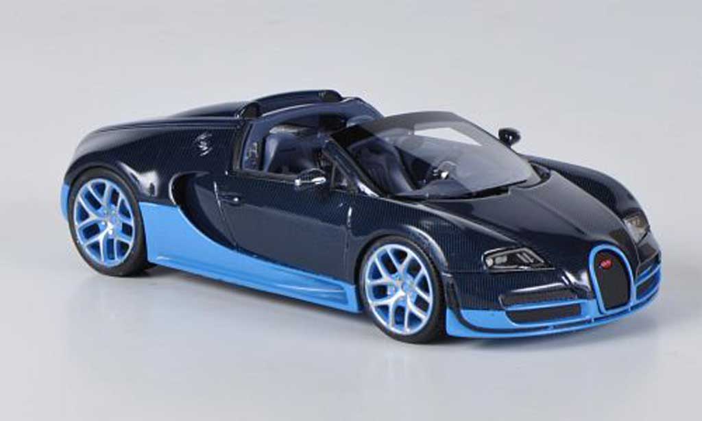 Bugatti Veyron Grand Sport 1/43 Look Smart Grand Sport 16.4 Vitesse Carbonoptik/blu/blu 2012 modellino in miniatura