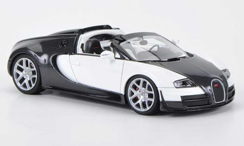 Bugatti Veyron 16.4 1/43 Look Smart 16.4 Vitesse carbon/bianco Autosalon Genf 2012 modellino in miniatura