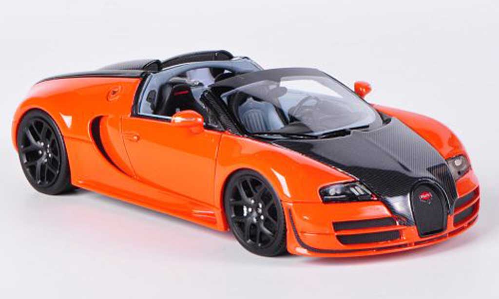 Bugatti Veyron Grand Sport 1/43 Look Smart Grand Sport 16.4 Vitesse orange/carbon Autosalon Genf 2012 modellino in miniatura